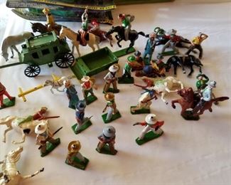 Lots of cast toys...cowboys, army, animals & more