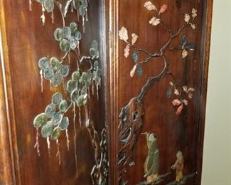 The back of the screen has stone work...an amazing find!