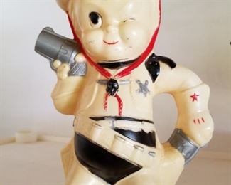 Vintage juice/milk container - isn't he cute?