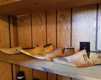 Old wood shoe forms