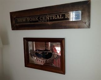 New York central railroad signs