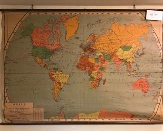 1952 World School Map