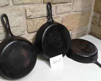 Griswold Cast Iron Skillets Three in All II