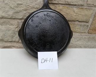 Griswold No 8 Cast Iron Skillet Lot II of IV