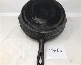 Hammered Side Ten Inch Cast Iron Skillet