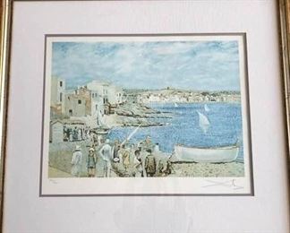 DALI - "Lane Beach at Cadaques" Signed and Numbered 220/300 https://ctbids.com/#!/description/share/222891