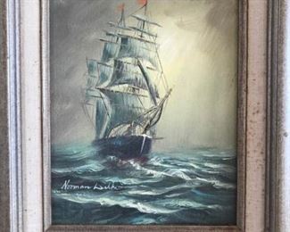 NORMAN DALKE - Sailing Ship Painting https://ctbids.com/#!/description/share/222889