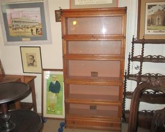 GLOBE WERNICKE signed legal stack bookcase