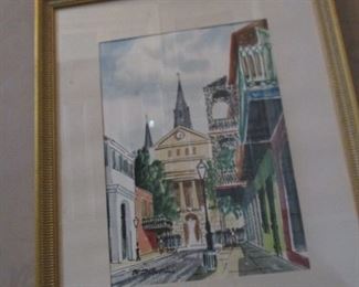 William Collins French Quarter watercolor