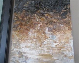 Abstract painting by listed artist Carolos Pelletier Lopez