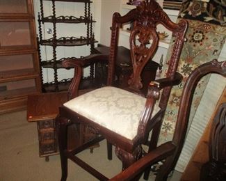 Chippendale style tall chair
