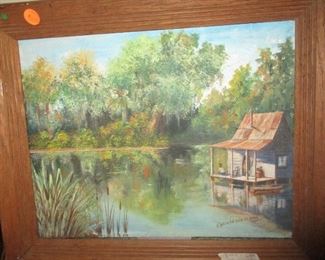 Louisiana artist Lydia Diemont swamp scene