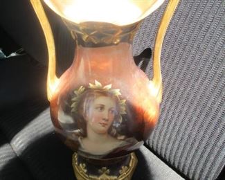 Fine  Royal Schwarzburg portrait vase