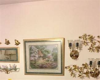 Home interior picture, scones, and globes.
