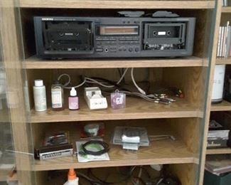 Cassette Player, Cleaning Supplies for Vinyl Players and other Accessories.