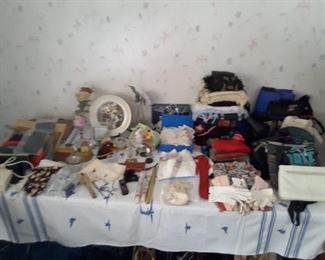 Collection of Fancy Purses, Scarves, Small Neck Scarves, Ties, Beautiful Collectibles and More!