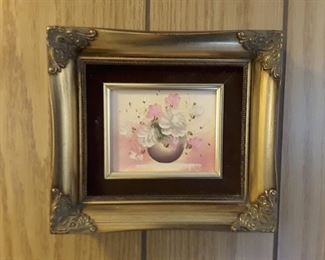 Small flower picture framed.