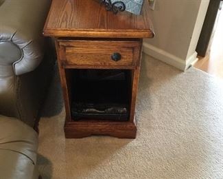 Small end table with storage