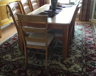 Dining table and chairs
