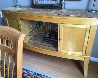 Retro bar cabinet/buffet with storage.