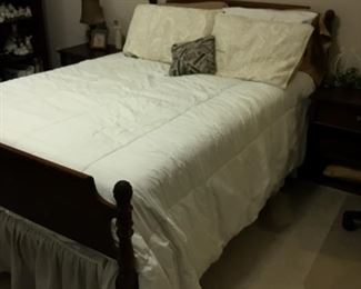 Headboard, footboard, mattress & box springs