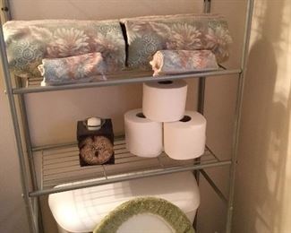 Shelf in bathroom