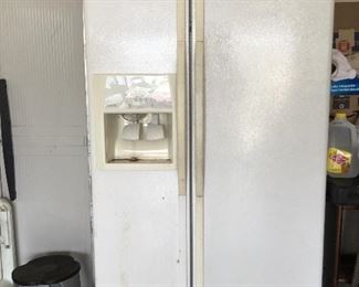 Refrigerator freezer in garage