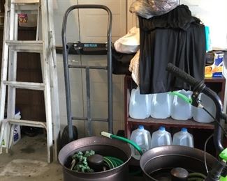 Miscellaneous items in garage
