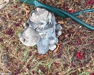 Toad Palace in front flower bed