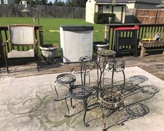 Outside items on patio