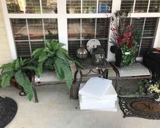 Outside items on patio