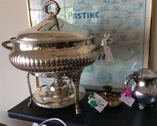Beautiful Silver warming pan/soup urn