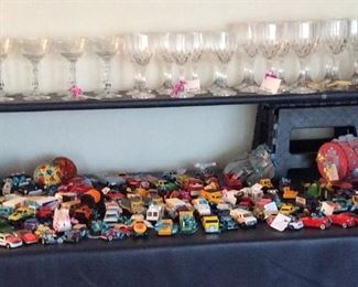 Fine crystal glassware items.