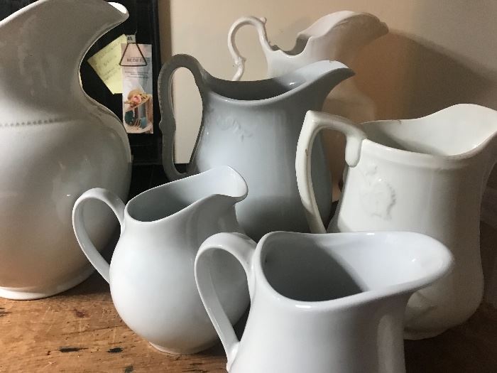 White ironstone, huge selection, white's hot, functional decor, anglophile loveliness, England