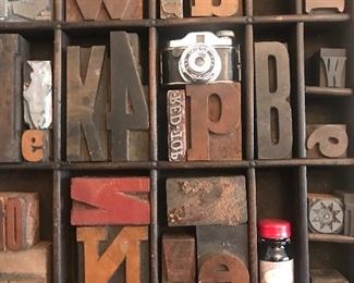letterpress, a to z, alphabet blocks