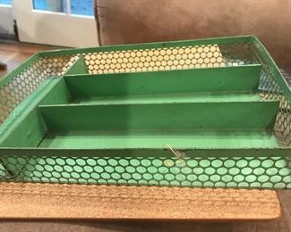 Grandma green utensil tray