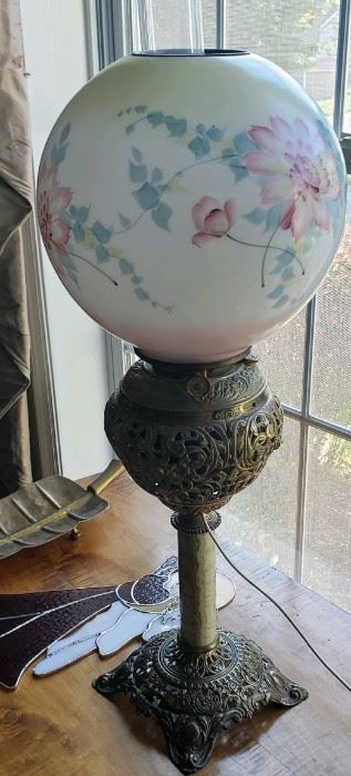 Victorian parlor lamp