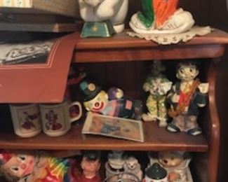 Clown decor...really. There is a ton of clown stuff...