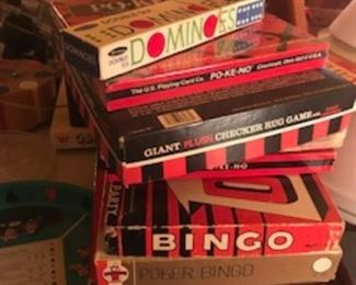Games; Bingo, dominoes, poker bingo