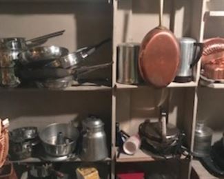 Vintage tin and copper