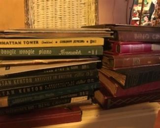 Albums, yes they are old, however there is a phonograph available you can play them on. 