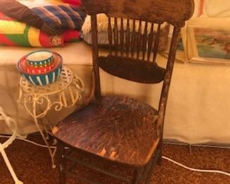 Old wood chair