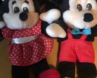 Stuffed Animals Minney & Mickey