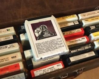 Eight track tapes