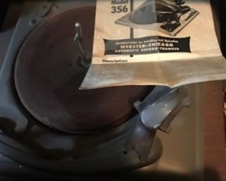 Webster 356 Automatic Phonograph