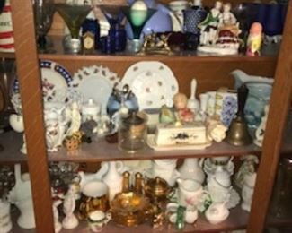 Smalls, tons of smalls, and a really cool cabinet to display them in. 