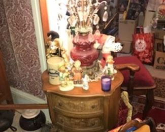 Side table, table lamp and other fun stuff