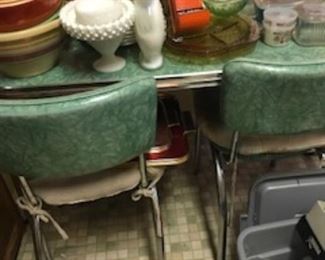 Vintage table and Two chairs 