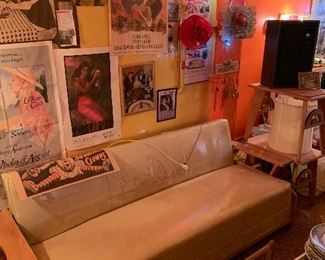 Vintage Cowboy furniture in an AWESOME party room!