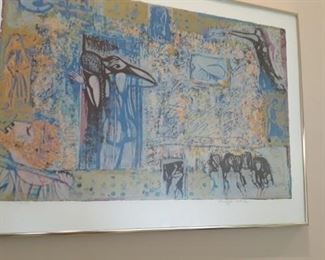 Shraga Weil Serigraph named 'Song of Songs '